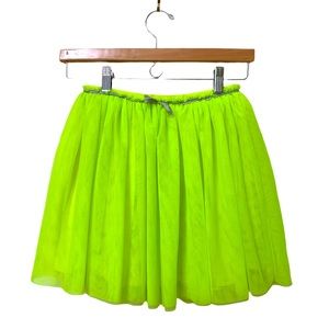 Highlighter/Neon Yellow Mesh Skirt